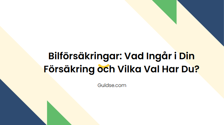 Bilförsäkringar