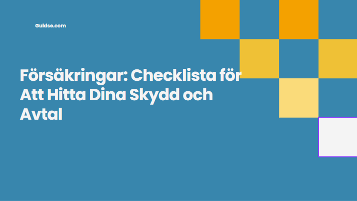 Försäkringar