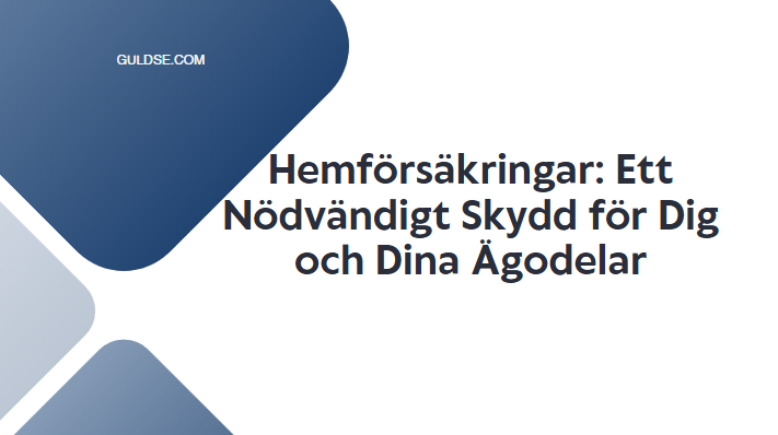 Hemförsäkringar