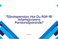 Tjänstepension Tjänstepension